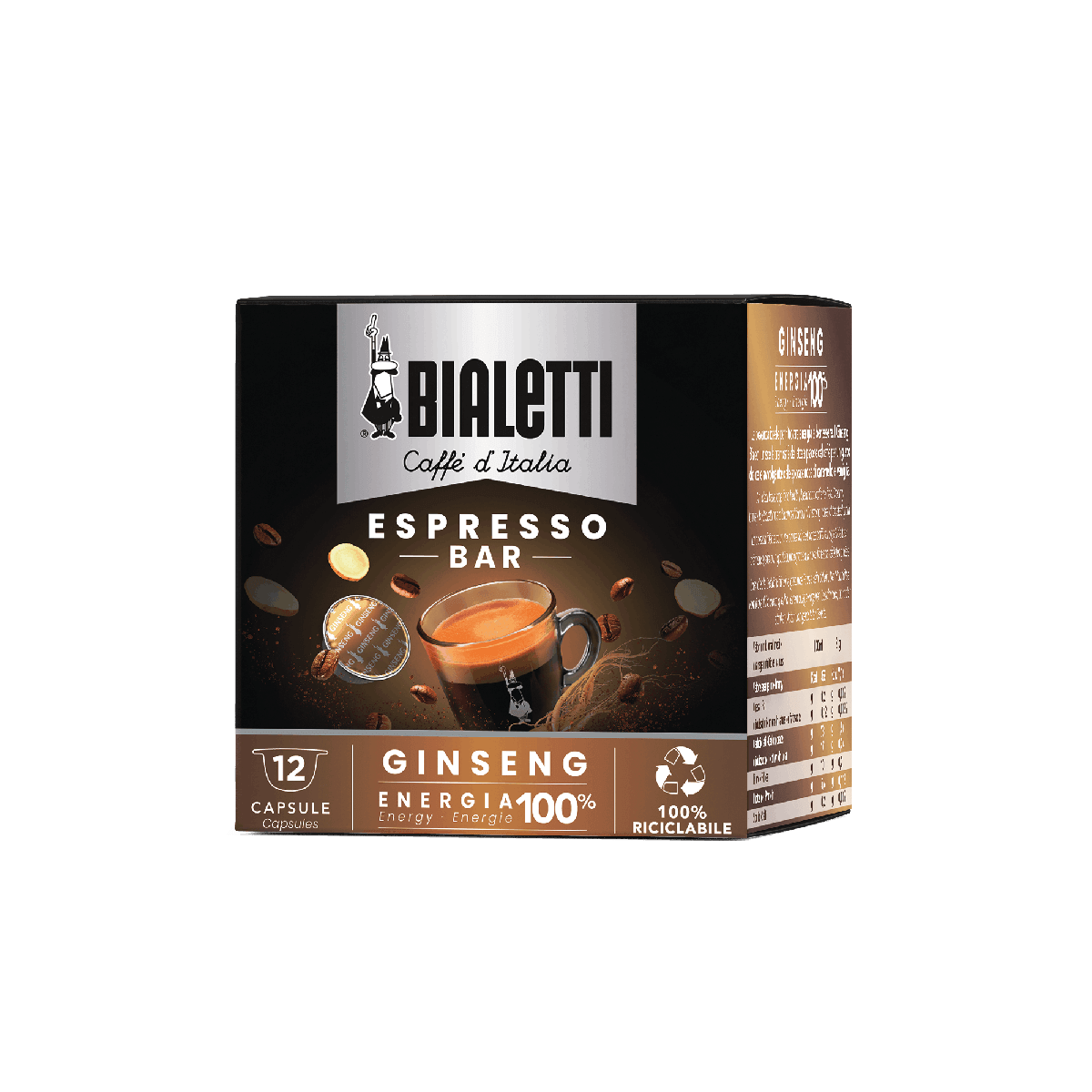 96 Capsule Ginseng Bialetti - Punto Caffè