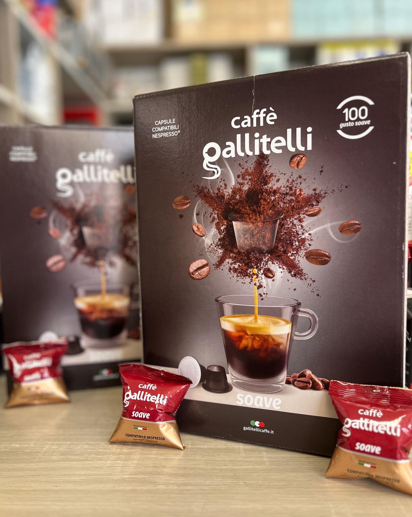 100 Capsule Gallitelli Compatibili Nespresso - Punto Caffè