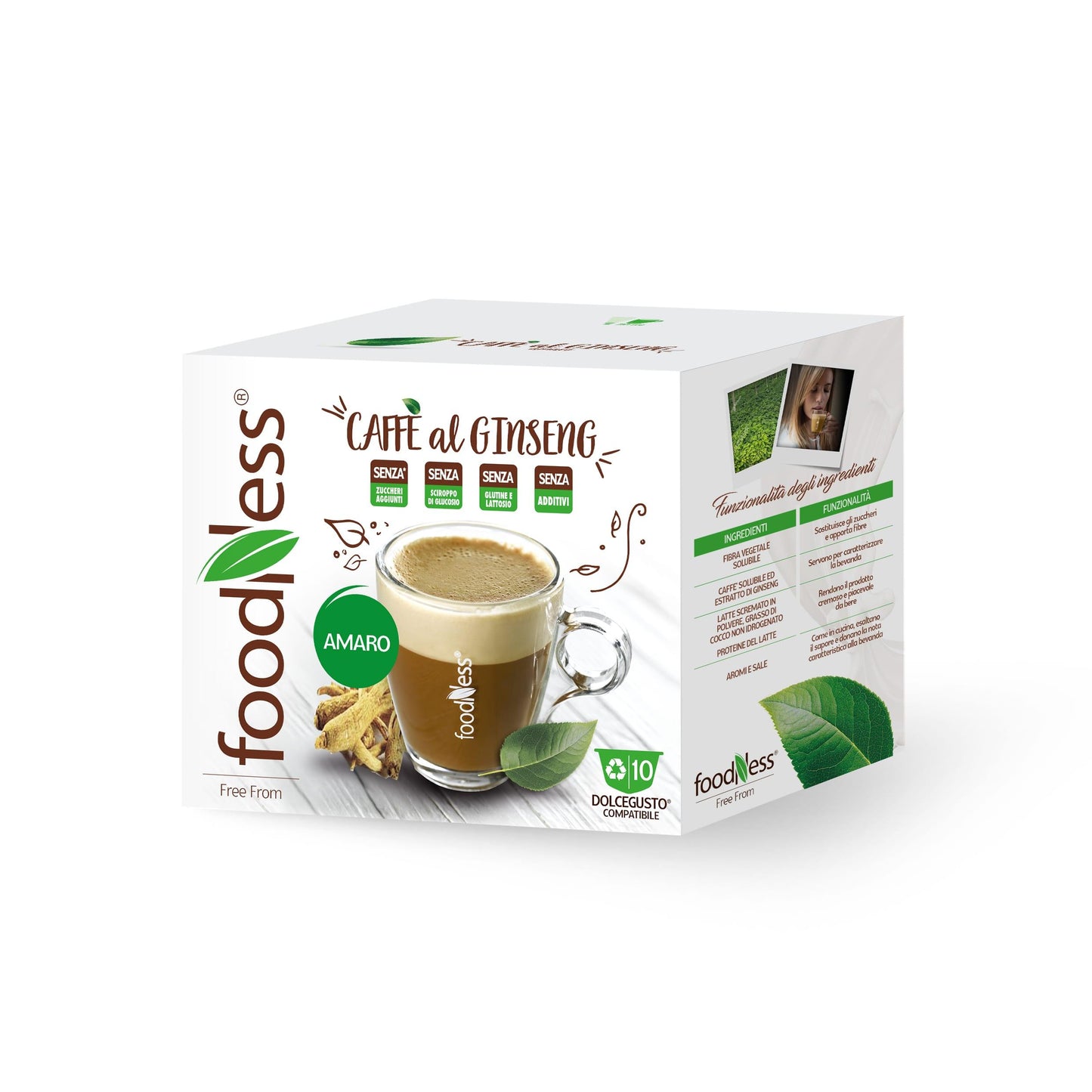 60 Capsule Ginseng FoodNess Compatibili Nescafè Dolce Gusto - Punto Caffè