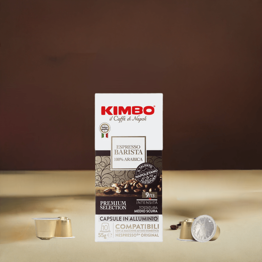 10 Capsule in alluminio Kimbo Espresso Barista 100% Arabica compatibili Nespresso - Punto Caffè