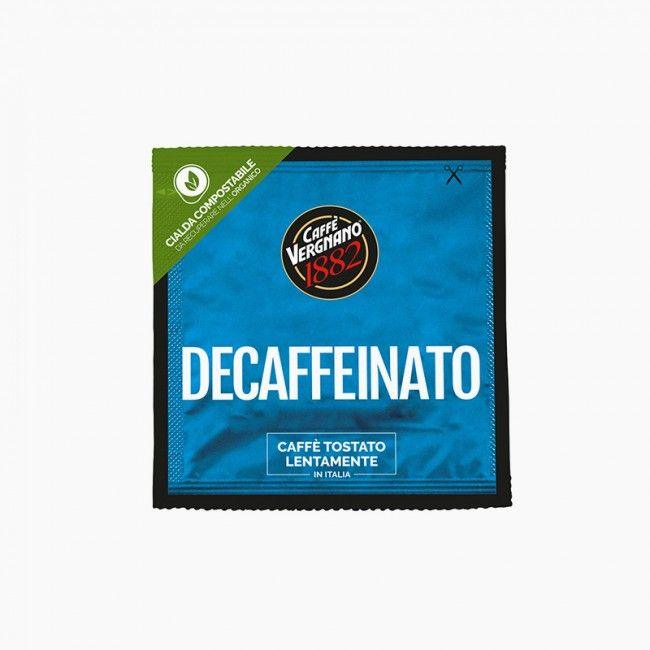 Cialda compostabile Caffè Vergnano 1882 decaffeinato con tostatura lenta in Italia