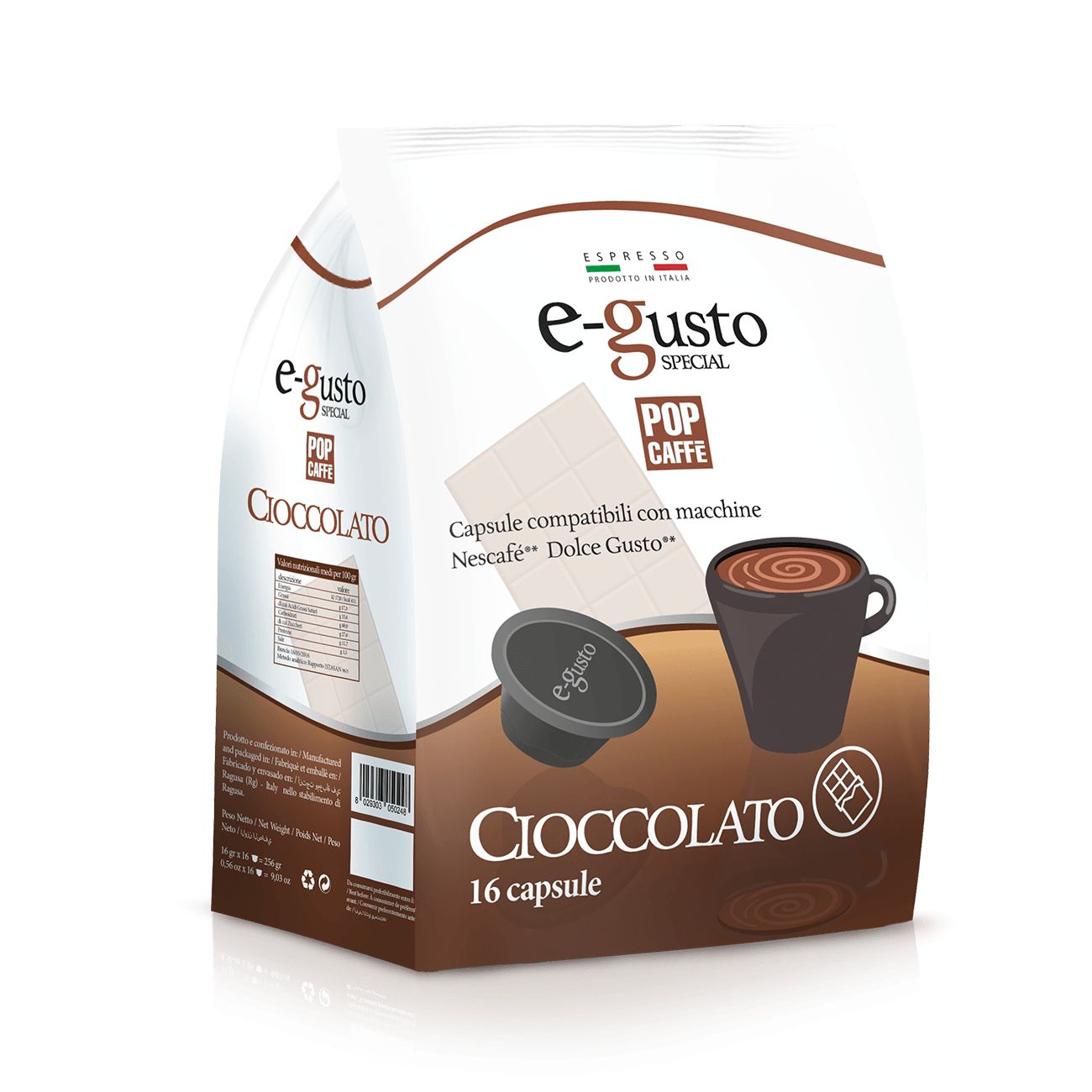 96 Capsule Cioccolato Pop Caffè Compatibili Nescafè Dolce Gusto - Punto Caffè