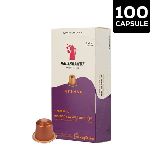 100 Capsule Caffè Hausbrandt Compatibili Nespresso