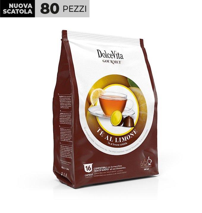 80 Capsule Tè al Limone DolceVita Compatibile Nescafè Dolce Gusto - Punto Caffè