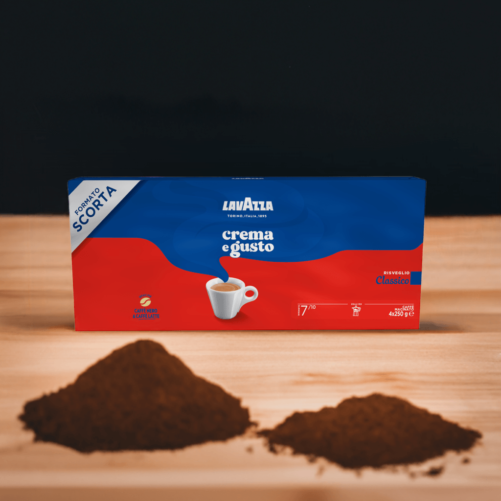 2 Kg Caffè Lavazza Crema & Gusto Macinato per Moka 8x250g - Punto Caffè