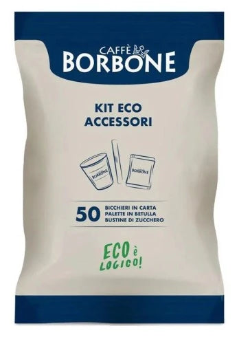 KIT ECO ACCESSORI 50 PEZZI BORBONE - Punto Caffè