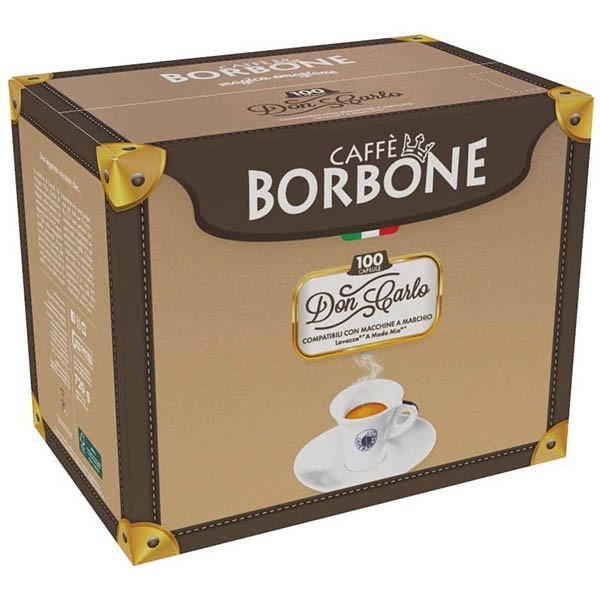 100 Capsule Don Carlo Borbone Compatibili Lavazza A Modo Mio - Punto Caffè Massafra