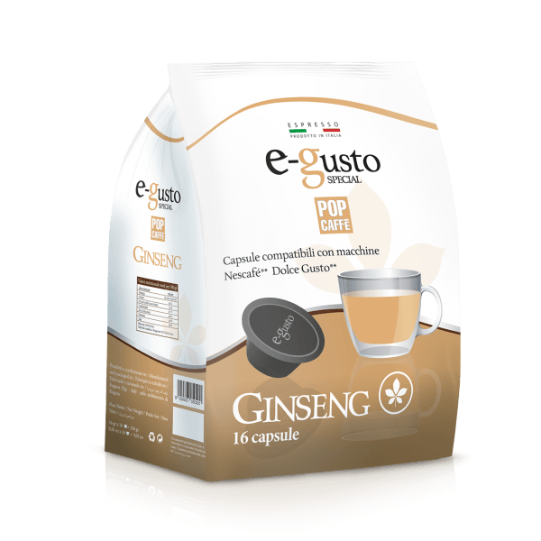 96 Capsule Ginseng Pop Caffè Compatibili Nescafè Dolce Gusto - Punto Caffè
