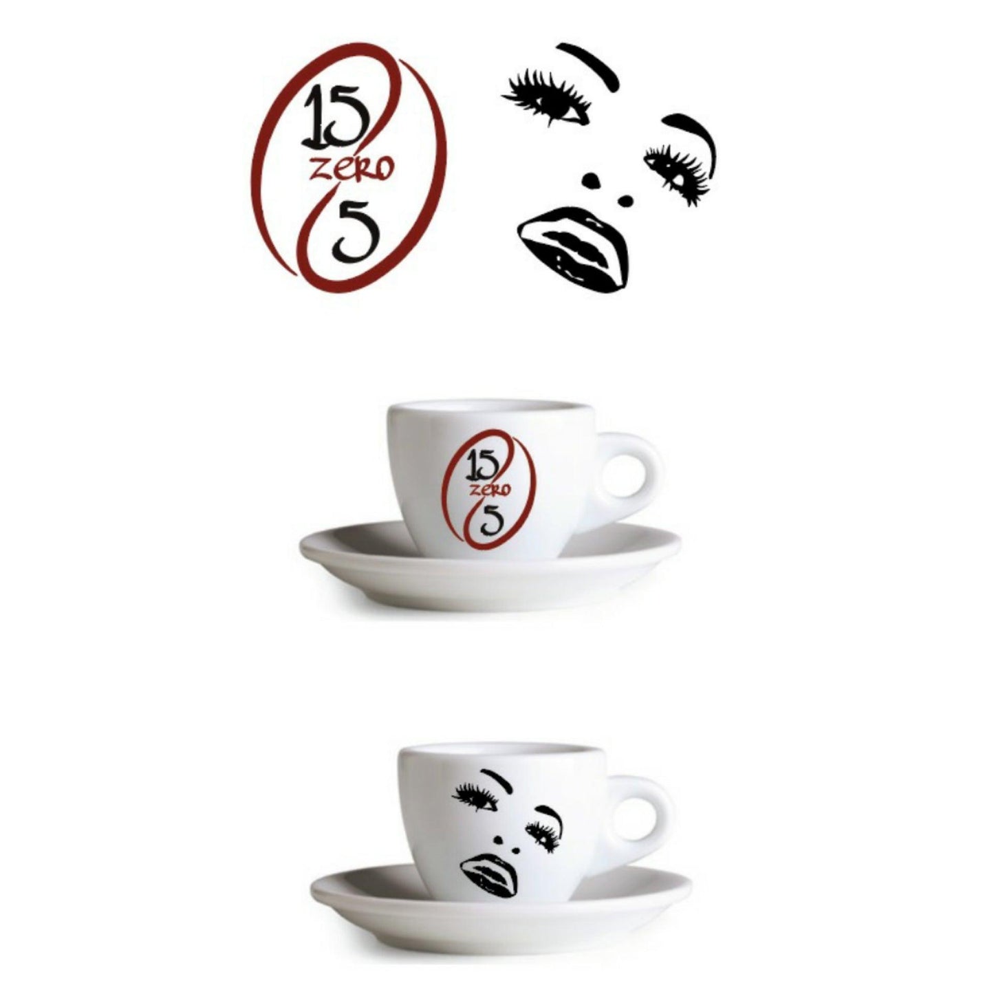 Set 6 tazzine Caffè 15zero5 - Punto Caffè