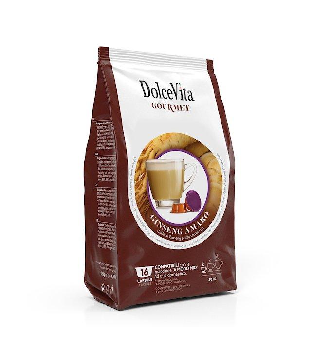 160 Capsule Ginseng Amaro DolceVita Compatibile Lavazza a Modo Mio - Punto Caffè