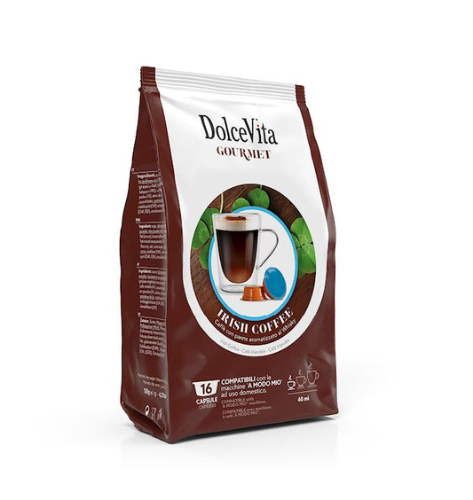 100 Capsule Irish Coffee DolceVita Compatibile Lavazza a Modo Mio - Punto Caffè Massafra