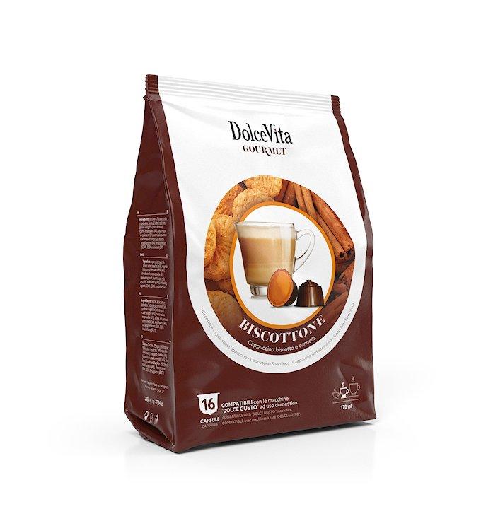 80 Capsule Biscottone DolceVita Compatibile Nescafè Dolce Gusto - Punto Caffè