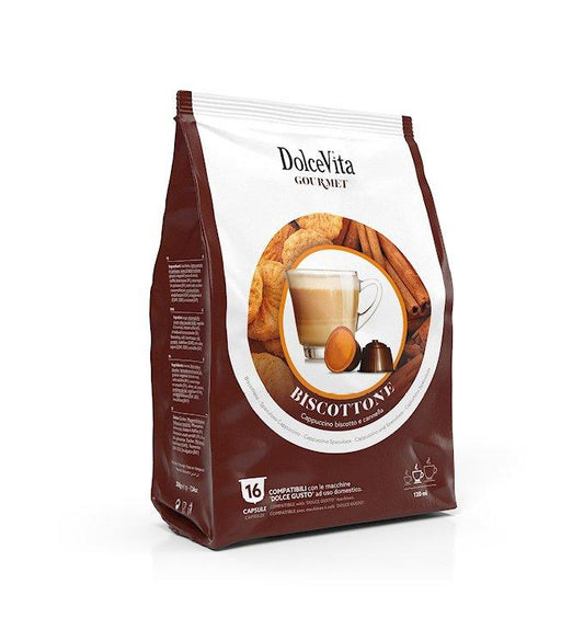 80 Capsule Biscottone DolceVita Compatibile Nescafè Dolce Gusto - Punto Caffè
