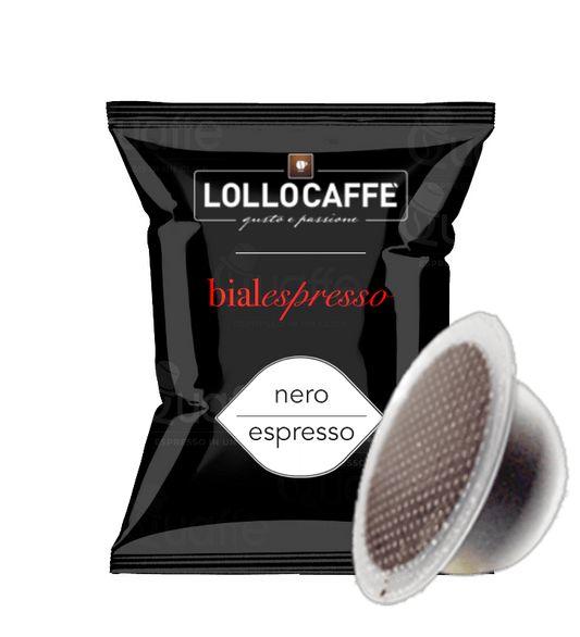 100 Capsule Lollo Caffè Miscela Nera Compatibili Bialetti - Punto Caffè