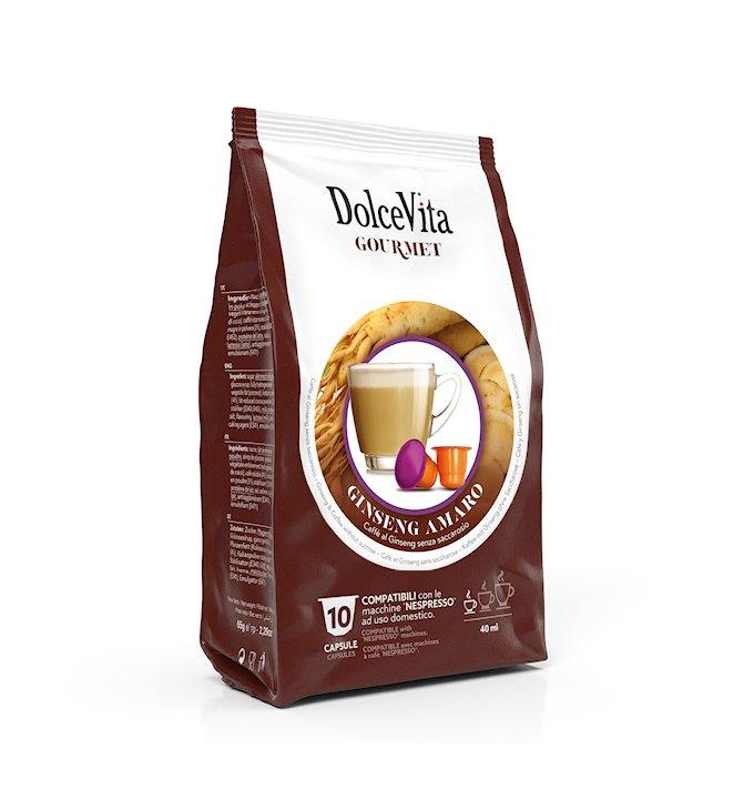 120 Capsule Ginseng Amaro DolceVita Compatibile Nespresso - Punto Caffè