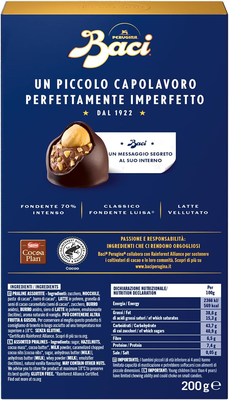 Baci Perugina Assortiti Scatola 200g