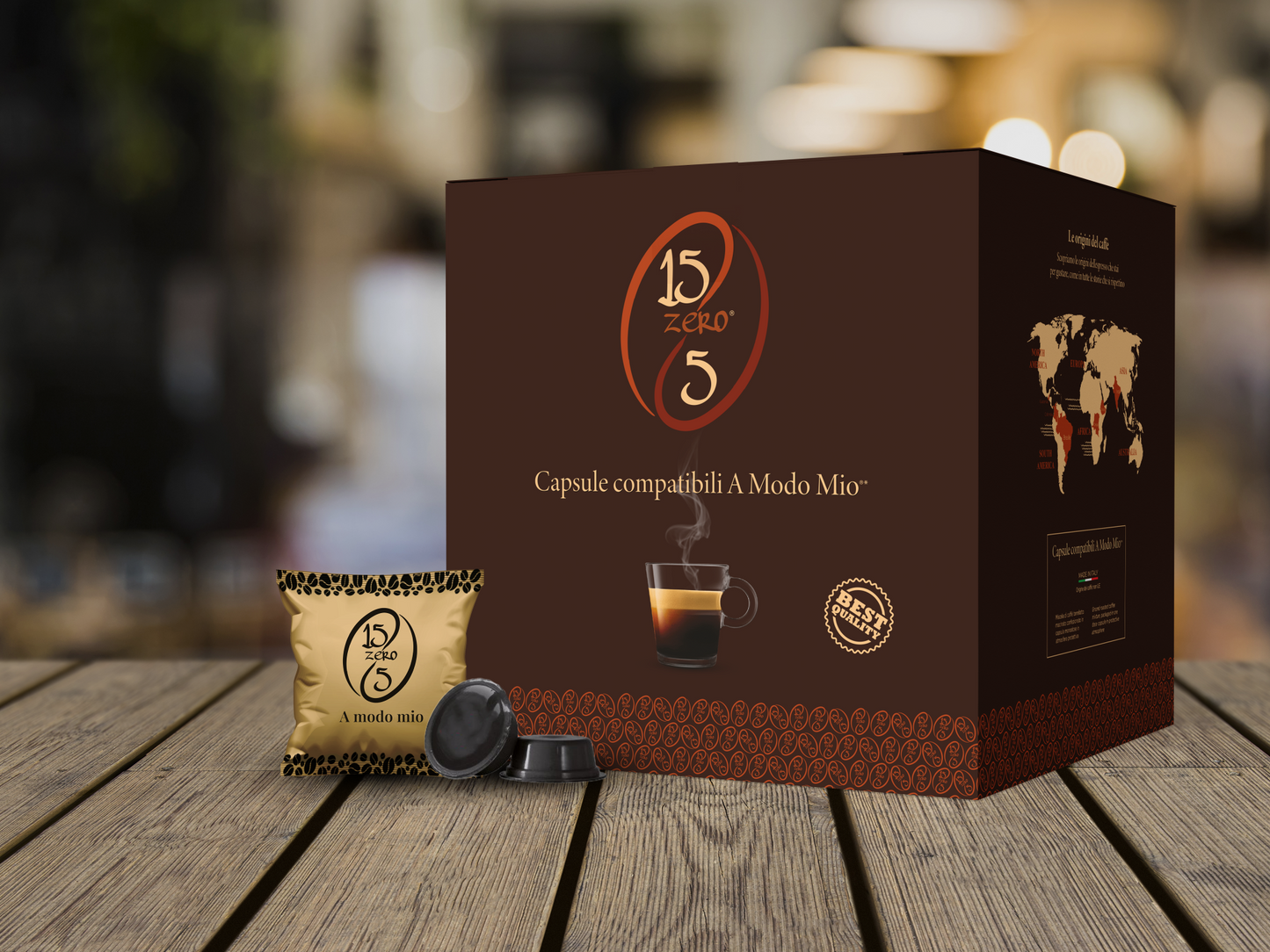 100 Capsule Caffè 15zero5 Compatibili Lavazza A Modo Mio - Punto Caffè