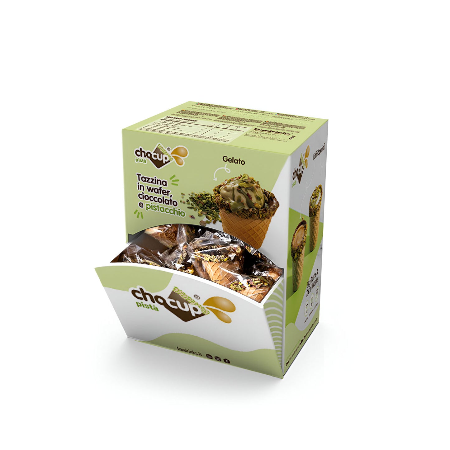 Chocup Pistacchio espositore da 40 pezzi