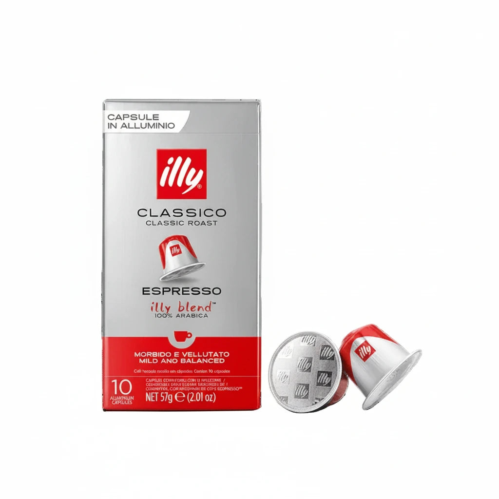 Capsule caffè Illy Classico, 10 capsule in alluminio, espresso 100% Arabica, perfette per macchine da caffè