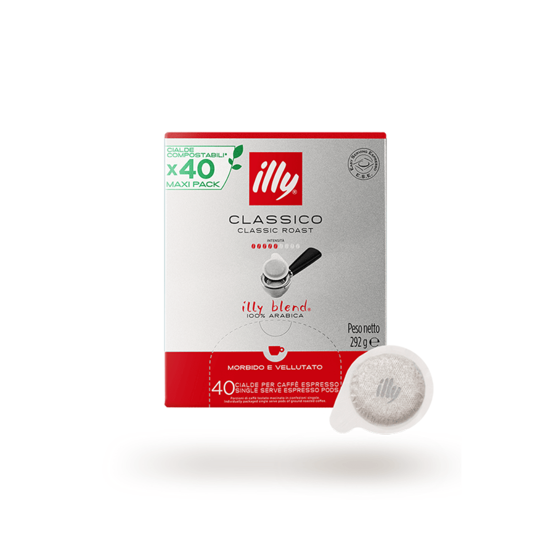 Confezione illy Classico cialde compostabili caffè espresso 40 pezzi 100% Arabica