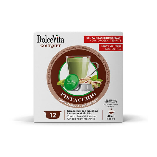 96 Capsule Pistacchio DolceVita Compatibile Lavazza a Modo Mio