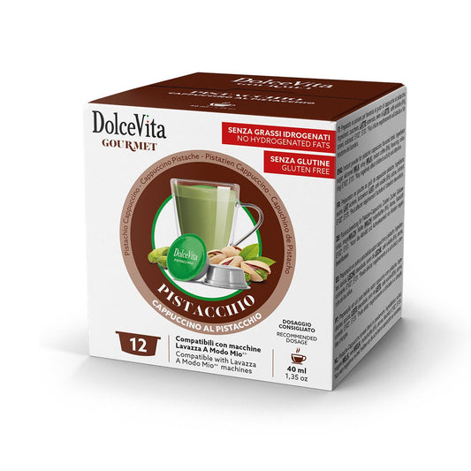 96 Capsule Pistacchio DolceVita Compatibile Lavazza a Modo Mio