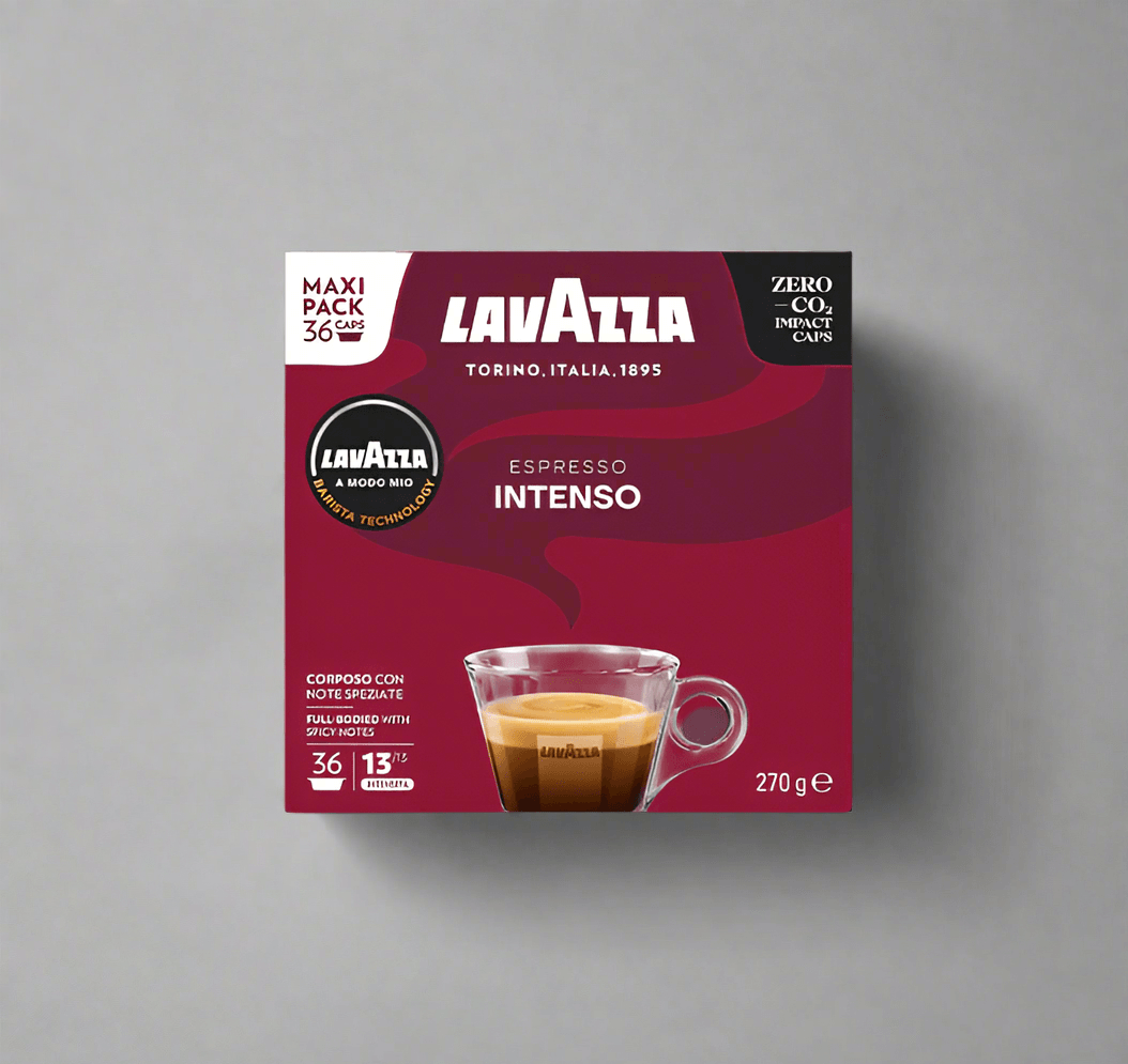 Confezione Lavazza Espresso Intenso Maxi Pack 36 capsule compatibili con capsule a impatto zero