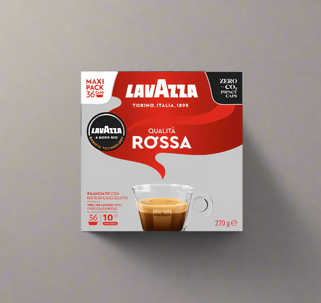 Confezione Lavazza Qualità Rossa maxi pack 36 capsule caffè con note di cioccolato 270g