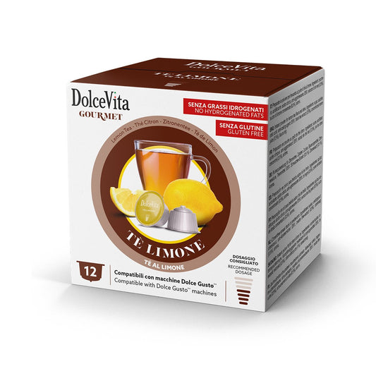 72 Capsule Tè al Limone DolceVita Compatibile Nescafè Dolce Gusto