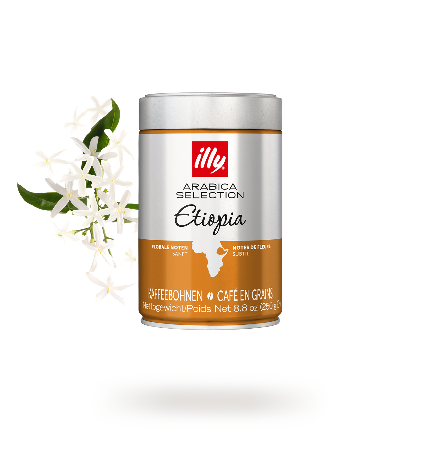 Caffè in grani Illy Arabica Selection Etiopia con note floreali, 250g