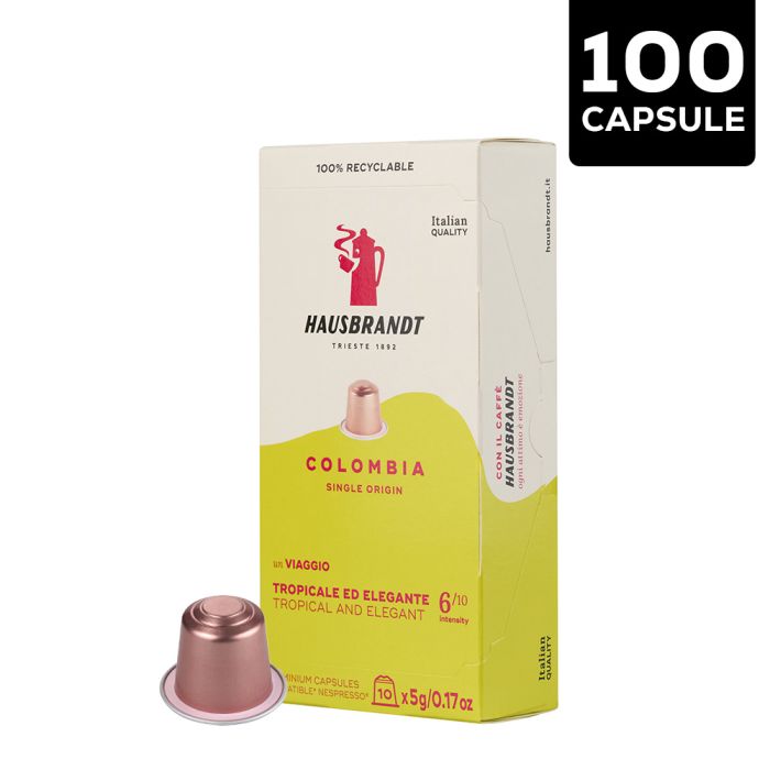 100 Capsule Caffè Hausbrandt Compatibili Nespresso
