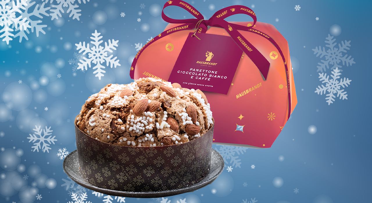 Panettone Cioccolato Bianco e Caffè Hausbrandt - Edizione Premium