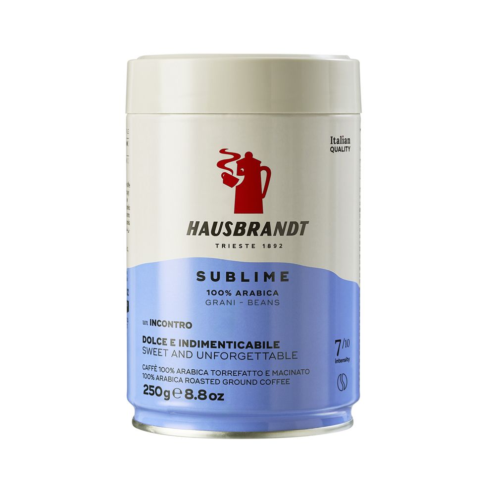 caffé hausbrandt sublime in grani barattolo da 250g